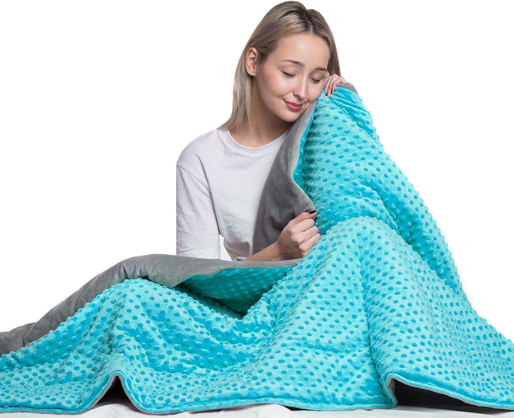 Kids Weighted Blanket with Removable Minky Cover