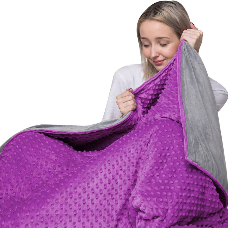 Kids Weighted Blanket with Removable Minky Cover