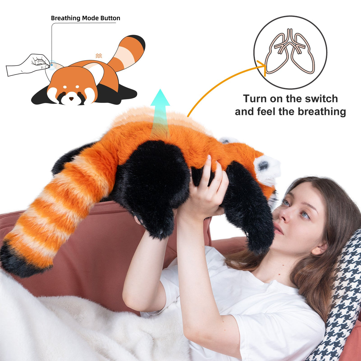 Red Panda Weighted Plush – 2.5 lb