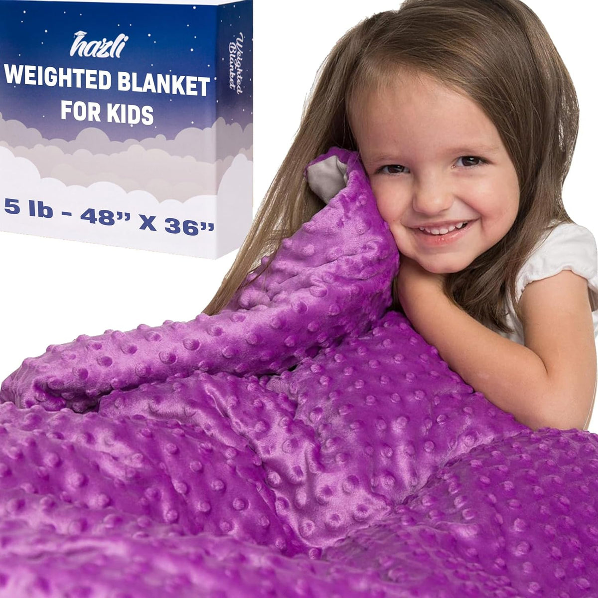 Kids Weighted Blanket with Removable Minky Cover