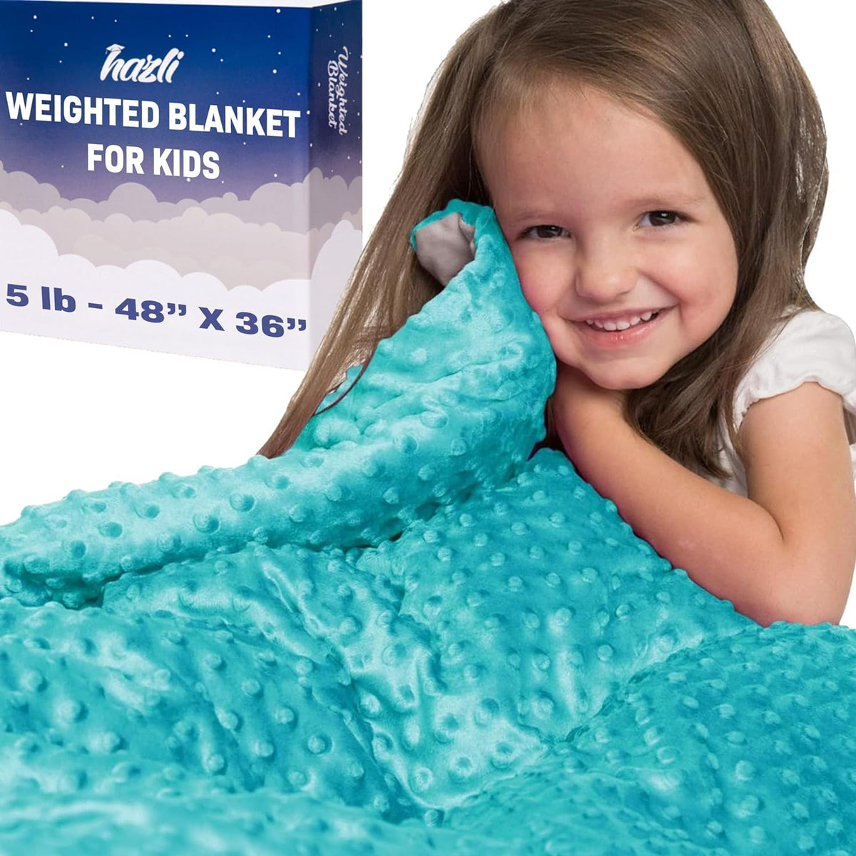 Kids Weighted Blanket with Removable Minky Cover