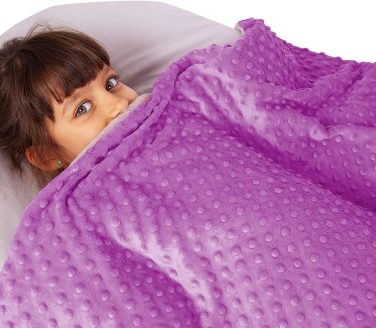 Kids Weighted Blanket with Removable Minky Cover