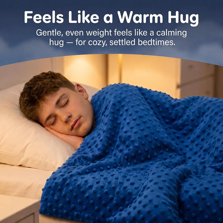 Kids Weighted Blanket with Removable Minky Cover