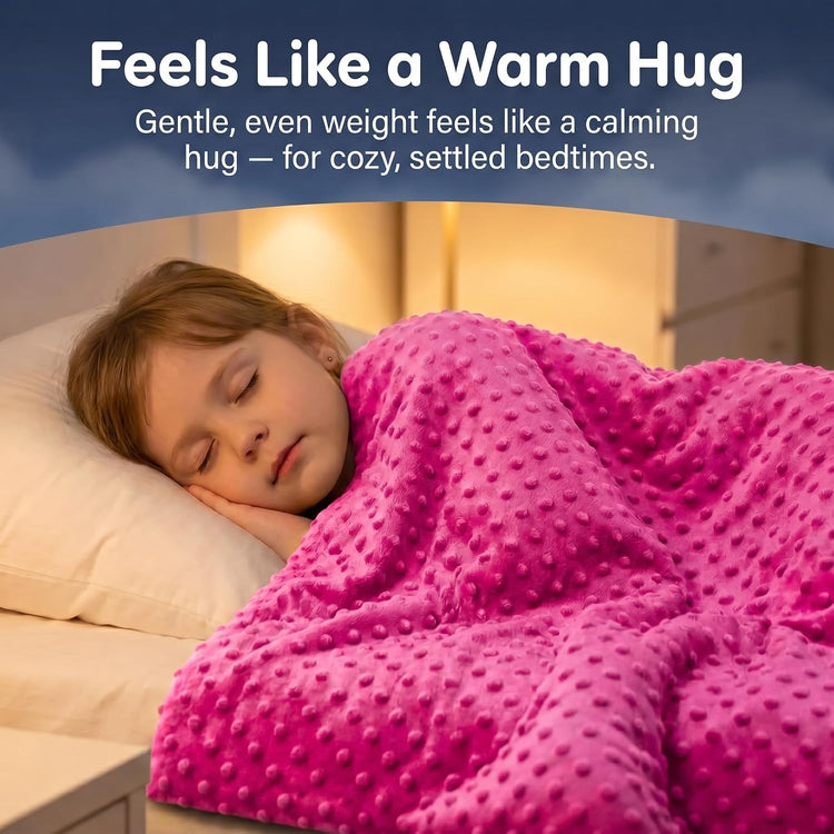 Kids Weighted Blanket with Removable Minky Cover