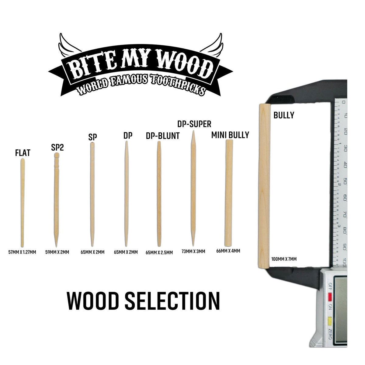 BiteMyWood Birchwood Chew Sticks – 4 in