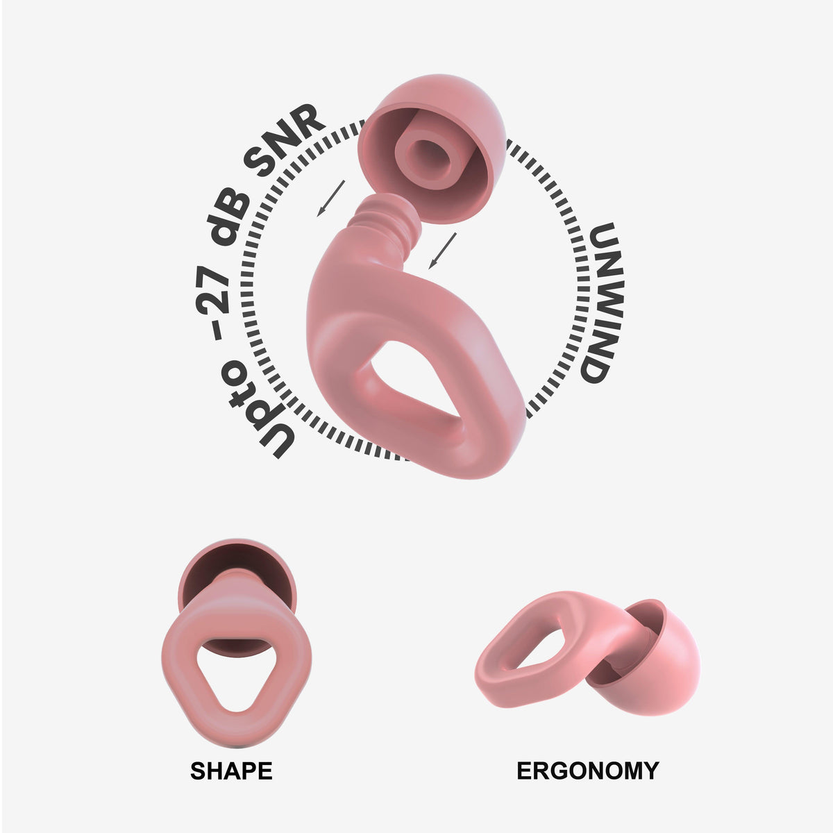 ZENZ - Unwind Earplugs - Mystic Pink