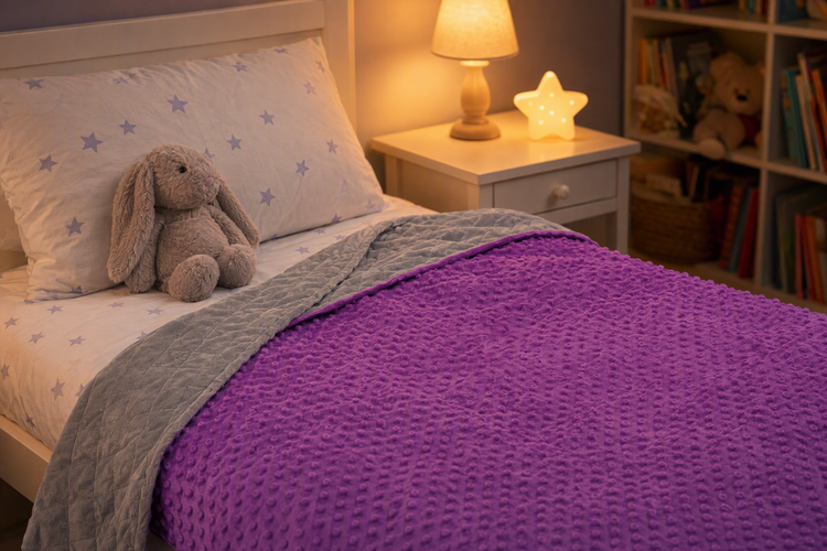 Kids Weighted Blanket with Removable Minky Cover