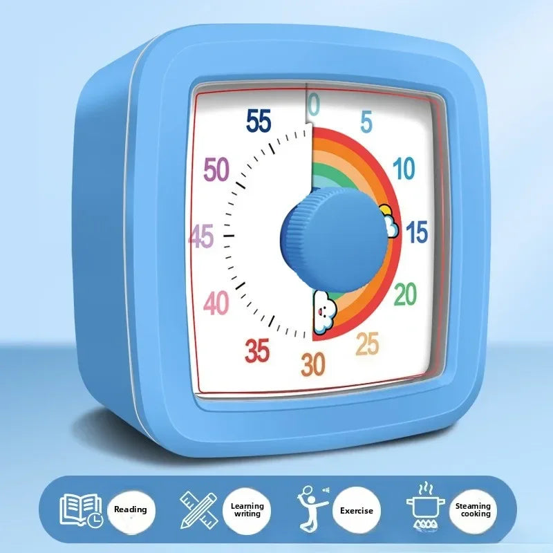 60-Minute Visual Countdown Timer — Silent Classroom & Home Timer for Kids and Adults