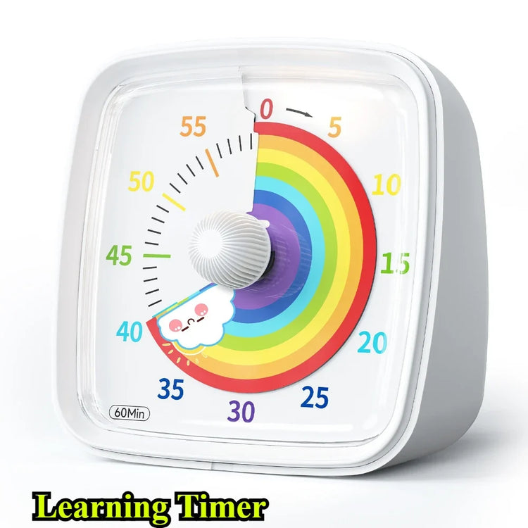 60-Minute Visual Countdown Timer — Silent Classroom & Home Timer for Kids and Adults