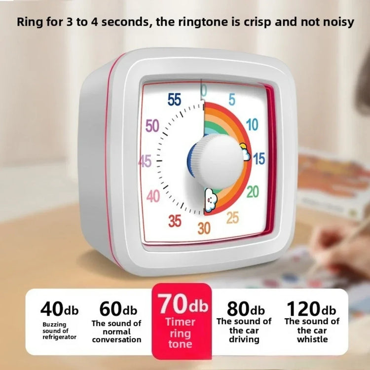 60-Minute Visual Countdown Timer — Silent Classroom & Home Timer for Kids and Adults
