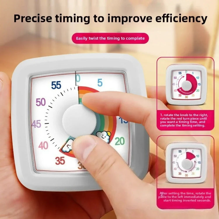 60-Minute Visual Countdown Timer — Silent Classroom & Home Timer for Kids and Adults