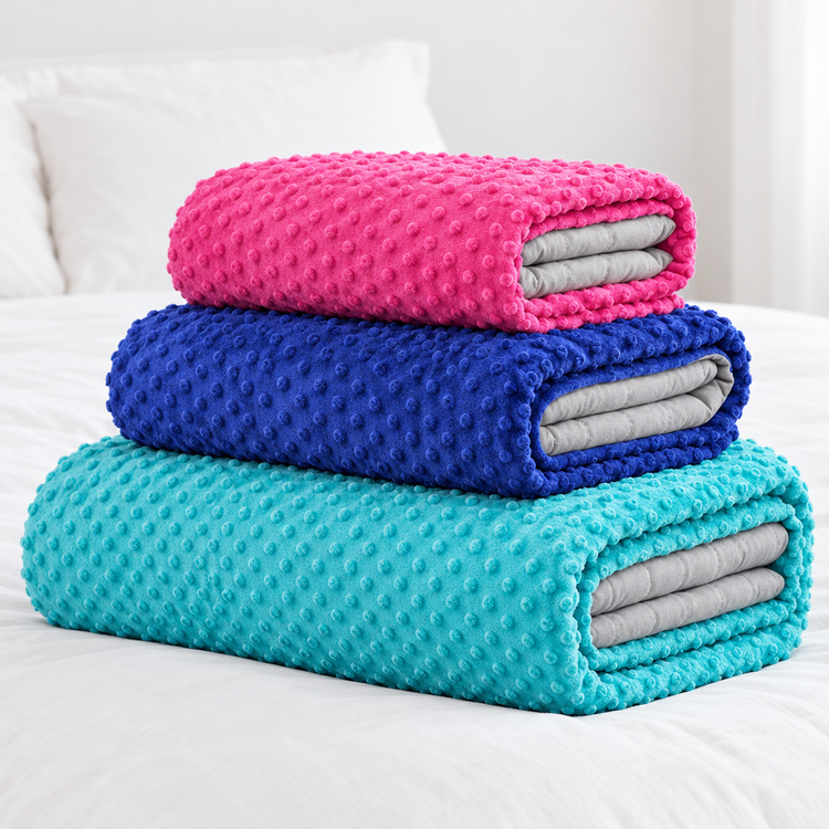 Kids Weighted Blanket with Removable Minky Cover